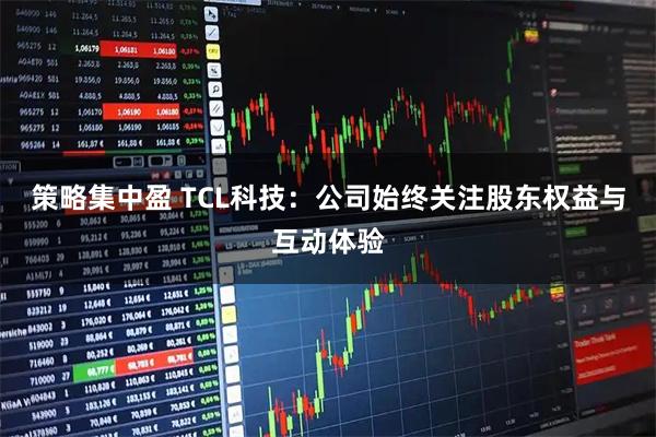 策略集中盈 TCL科技：公司始终关注股东权益与互动体验