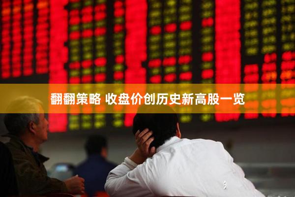 翻翻策略 收盘价创历史新高股一览